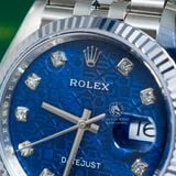 Đồng Hồ Rolex Datejust 36mm 126234-0045 Rep 1:1 Chế Tác Mặt Vi Tính Xanh Dây Kim Loại Jubilee
