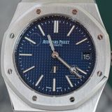 Đồng Hồ Audemars Piguet Royal Oak Jumbo Extra-Thin 50th Anniversary 16202ST.OO.1240ST.02 Rep 1:1 Chế Tác Vỏ Thép Mặt Xanh