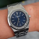 Đồng Hồ Audemars Piguet Royal Oak Jumbo Extra-Thin 50th Anniversary 16202ST.OO.1240ST.02 Rep 1:1 Chế Tác Vỏ Thép Mặt Xanh