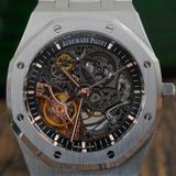 Đồng Hồ Audemars Piguet Royal Oak Double Balance Wheel Openworked 41mm 15407ST.OO.1220ST.01 Rep 1:1 Chế Tác Vỏ Thép