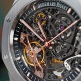 Đồng Hồ Audemars Piguet Royal Oak Double Balance Wheel Openworked 41mm 15407ST.OO.1220ST.01 Rep 1:1 Chế Tác Vỏ Thép