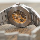 Đồng Hồ Audemars Piguet Royal Oak Double Balance Wheel Openworked 41mm 15407ST.OO.1220ST.01 Rep 1:1 Chế Tác Vỏ Thép