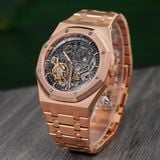 Đồng Hồ Audemars Piguet Royal Oak Double Balance Wheel Openworked 41mm 15407OR.OO.1220OR.01 Rep 1:1 Chế Tác Vỏ Vàng Hồng