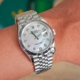 Đồng Hồ Rolex Datejust 36mm 126234-0045 Rep 1:1 Chế Tác Mặt Xà Cừ Trắng Dây Kim Loại Jubilee