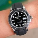 Đồng Hồ Rolex Yacht-Master 42 226659-0002 Rep 1:1 Chế Tác Nặng 148 Gram Mặt Số Đen Dây Đeo Cao Su Oysterflex