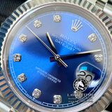 Đồng Hồ Rolex Datejust 41mm 126334-0016 Rep 1:1 Cao Cấp Vỏ Bạc Mặt Xanh Dương Cọc Số Đá Dây Kim Loại Jubilee