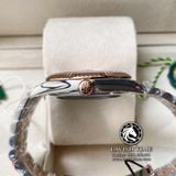 Đồng Hồ Rolex Datejust 41mm 126331-0004 Rep 1:1 Cao Cấp Vỏ Demi Vàng Hồng Mặt Nâu Chocolate Cọc Số Đá Dây Kim Loại Jubilee