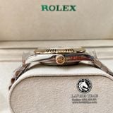 Đồng Hồ Rolex Datejust 41mm 126333 Rep 1:1 Chế Tác Vỏ Demi Bọc Vàng Mặt Xám Cọc Số Đính Đá Dây Kim Loại Jubilee