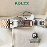 Đồng Hồ Rolex Datejust 41mm 126333 Rep 1:1 Chế Tác Vỏ Demi Bọc Vàng Mặt Xám Cọc Số Đính Đá Dây Kim Loại Jubilee