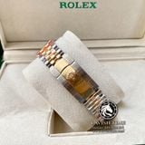 Đồng Hồ Rolex Datejust 41mm 126333 Rep 1:1 Chế Tác Vỏ Demi Bọc Vàng Mặt Xám Cọc Số Đính Đá Dây Kim Loại Jubilee