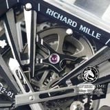 Đồng Hồ Richard Mille RM 12-01 Tourbillon Sapphire Rep 1:1 Chế Tác Vỏ Sapphire Mặt Skeleton Lộ Cơ Dây Cao Su