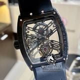 Đồng Hồ Franck Muller Vanguard Tourbillon Rep 1:1 Chế Tác Vỏ Carbon Mặt Skeleton Lộ Cơ Dây Vải Nato