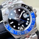 Đồng Hồ Rolex GMT-Master II 126710BLNR “BATGIRL” Rep 1:1 Cao Cấp Vỏ Bạc Mặt Đen Dây Kim Loại Jubilee