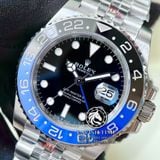 Đồng Hồ Rolex GMT-Master II 126710BLNR “BATGIRL” Rep 1:1 Cao Cấp Vỏ Bạc Mặt Đen Dây Kim Loại Jubilee