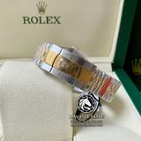 Đồng Hồ Rolex Datejust 41mm 126333-0006 Rep 1:1 Chế Tác Vỏ Demi Bọc Vàng Mặt Đen Cọc Số Đính Đá Dây Kim Loại Jubilee