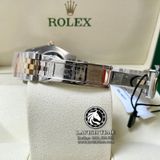 Đồng Hồ Rolex Datejust 41mm 126333-0006 Rep 1:1 Chế Tác Vỏ Demi Bọc Vàng Mặt Đen Cọc Số Đính Đá Dây Kim Loại Jubilee