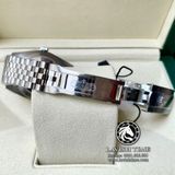 Đồng Hồ Rolex Datejust 41mm Rep 1:1 Chế Tác Vỏ Bạc Mặt Xanh Độ Cọc Số Kim Cương Thiên Nhiên Dây Kim Loại Jubilee