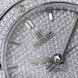 Đồng Hồ Hublot Classic Fusion 42mm Rep 1:1 Chế Tác Vỏ Và Mặt Số Độ Kim Cương Thiên Nhiên - Moissanite Pave 542.NX.9010.LR.1704