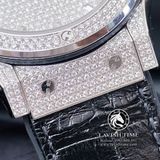 Đồng Hồ Hublot Classic Fusion 42mm Rep 1:1 Chế Tác Vỏ Và Mặt Số Độ Kim Cương Thiên Nhiên - Moissanite Pave 542.NX.9010.LR.1704