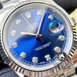 Đồng Hồ Rolex Datejust 41mm 126334-0016 Rep 1:1 Cao Cấp Vỏ Bạc Mặt Xanh Dương Cọc Số Đá Dây Kim Loại Jubilee