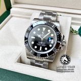 Đồng Hồ Rolex Submariner 116610LN-0001 Rep 1:1 Cao Cấp Vỏ Bạc Mặt Đen Dây Kim Loại Oyster