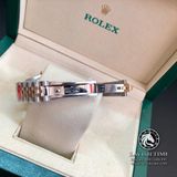 Đồng Hồ Rolex Datejust 31mm 278383rbr-0018 Rep 1:1 Chế Tác Vỏ Bọc Vàng 18K Niềng Bezel Đính Đá Mặt Xám Cọc Số La Mã Dây Kim Loại