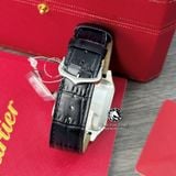 Đồng Hồ Cartier Santos Dumont WSSA0022 Rep 1:1 Chế Tác Vỏ Bạc Mặt Trắng Dây Da