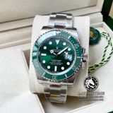 Đồng Hồ Rolex Submariner 116610LV “HULK” Rep 1:1 Cao Cấp Vỏ Bạc Mặt Xanh Lá Cây Dây Kim Loại Oyster