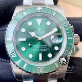 Đồng Hồ Rolex Submariner 116610LV “HULK” Rep 1:1 Cao Cấp Vỏ Bạc Mặt Xanh Lá Cây Dây Kim Loại Oyster