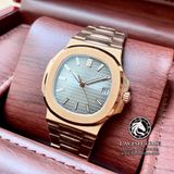 Đồng Hồ Patek Philippe Nautilus 5711R-001 Rep 1:1 Vỏ Vàng Hồng Mặt Nâu Dây Kim Loại