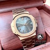 Đồng Hồ Patek Philippe Nautilus 5711R-001 Rep 1:1 Vỏ Vàng Hồng Mặt Nâu Dây Kim Loại