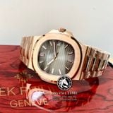 Đồng Hồ Patek Philippe Nautilus 5711R-001 Rep 1:1 Vỏ Vàng Hồng Mặt Nâu Dây Kim Loại