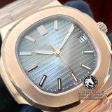 Đồng Hồ Patek Philippe Nautilus 5711R-001 Rep 1:1 Vỏ Vàng Hồng Mặt Nâu Dây Kim Loại