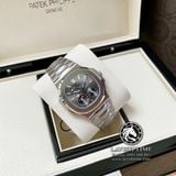 Đồng Hồ Patek Philippe Nautilus 5712G-001 Rep 1:1 Vỏ Bạc Mặt Xám Dây Kim Loại