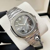 Đồng Hồ Patek Philippe Nautilus 5712G-001 Rep 1:1 Vỏ Bạc Mặt Xám Dây Kim Loại