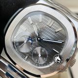 Đồng Hồ Patek Philippe Nautilus 5712G-001 Rep 1:1 Vỏ Bạc Mặt Xám Dây Kim Loại