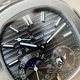 Đồng Hồ Patek Philippe Nautilus 5712G-001 Rep 1:1 Vỏ Bạc Mặt Xám Dây Kim Loại