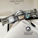 Đồng Hồ Patek Philippe Nautilus 5726/1A-014  Rep 1:1 Chế Tác Vỏ Bạc Mặt Xanh Dây Kim Loại
