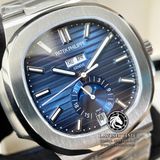 Đồng Hồ Patek Philippe Nautilus 5726/1A-014  Rep 1:1 Chế Tác Vỏ Bạc Mặt Xanh Dây Kim Loại