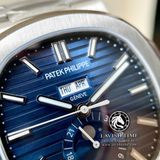 Đồng Hồ Patek Philippe Nautilus 5726/1A-014  Rep 1:1 Chế Tác Vỏ Bạc Mặt Xanh Dây Kim Loại