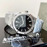 Đồng Hồ Audemars Piguet Royal Oak 15500ST.OO.1220ST.03 Rep 1:1 Chế Tác Vỏ Bạc Mặt Đen Dây Kim Loại