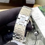 Đồng Hồ Audemars Piguet Royal Oak 15500ST.OO.1220ST.03 Rep 1:1 Chế Tác Vỏ Bạc Mặt Đen Dây Kim Loại