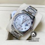Đồng Hồ Rolex Datejust 36mm 126234 Rep 1:1 Cao Cấp Vỏ Bạc Mặt Vi Tính Bạc Cọc Số Đính Đá Dây Kim Loại Oyster