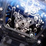 Đồng Hồ Richard Mille RM 56-02 Tourbillon Sapphire Rep 1:1 Chế Tác Vỏ Sapphire Mặt Skeleton Lộ Cơ Dây Cao Su