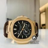 Đồng Hồ Patek Philippe Nautilus 5712R-001 Chế Tác Vỏ Vàng Khối 18K Mặt Nâu Dây Da