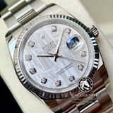Đồng Hồ Rolex Datejust 36mm 126234 Rep 1:1 Cao Cấp Vỏ Bạc Mặt Độ Thiên Thạch Tự Nhiên Cọc Số Kim Cương Thiên Nhiên Dây Kim Loại Oyster
