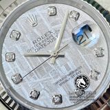 Đồng Hồ Rolex Datejust 36mm 126234 Rep 1:1 Cao Cấp Vỏ Bạc Mặt Độ Thiên Thạch Tự Nhiên Cọc Số Kim Cương Thiên Nhiên Dây Kim Loại Oyster