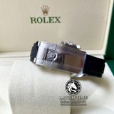 Đồng Hồ Rolex Cosmograph Daytona 116519LN-0027 Rep 1:1 Cao Cấp Vỏ Bạc Mặt Xám Dây Cao Su