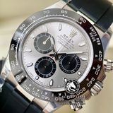 Đồng Hồ Rolex Cosmograph Daytona 116519LN-0027 Rep 1:1 Cao Cấp Vỏ Bạc Mặt Xám Dây Cao Su
