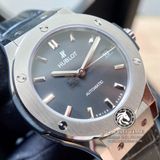 Đồng Hồ Hublot Classic Fusion 38mm Chế Tác Vỏ Bạc Titanium Mặt Số Đen Dây Da 565.NX.1171.LR
